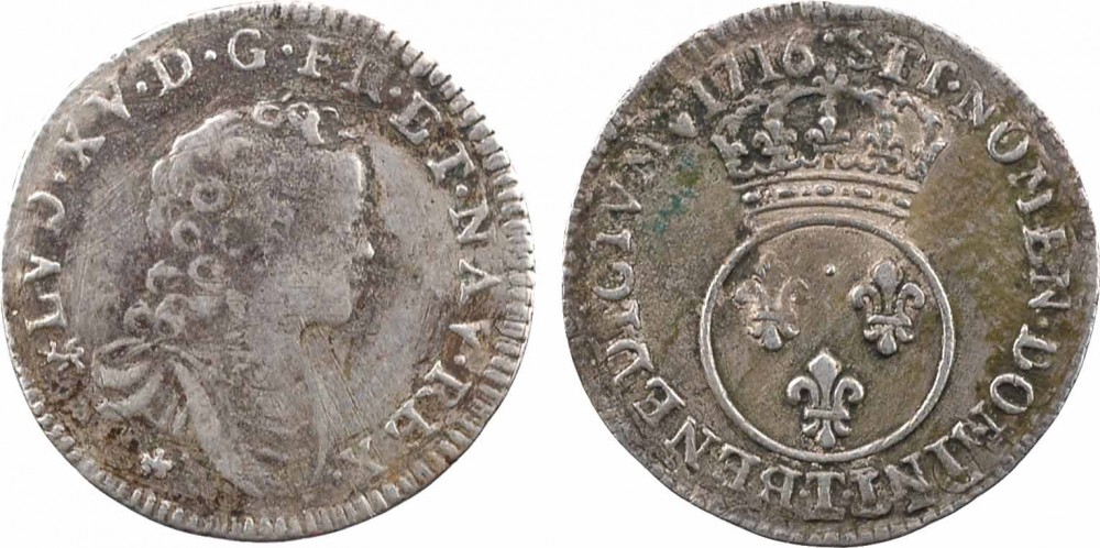 選ぶなら フランス FRANCE ルイ15世 1715-1774 エキュ銀貨 sekretariat